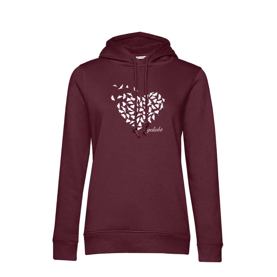 Jer 31,3 - geliebt - Brustprint - Damen-Hoodie