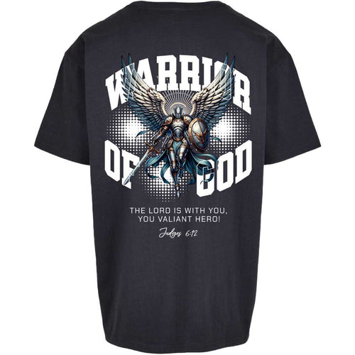 Ri 6,12 - Warrior of God - Rückenprint - Oversize Shirt