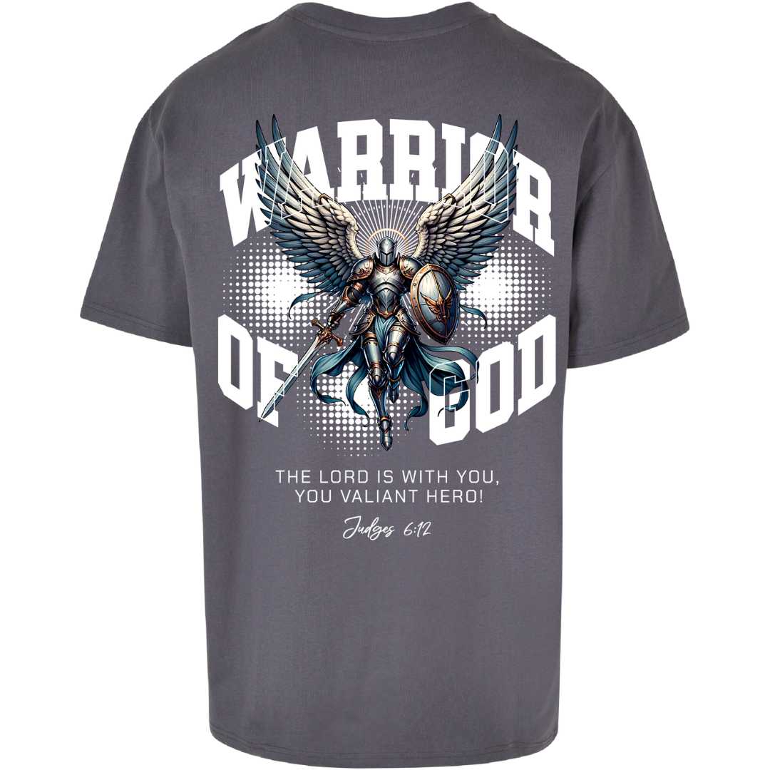 Ri 6,12 - Warrior of God - Rückenprint - Oversize Shirt