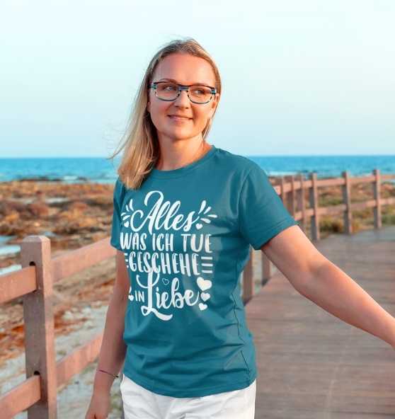 1.Kor 16,14 - Siebdruck - Ladies Shirt