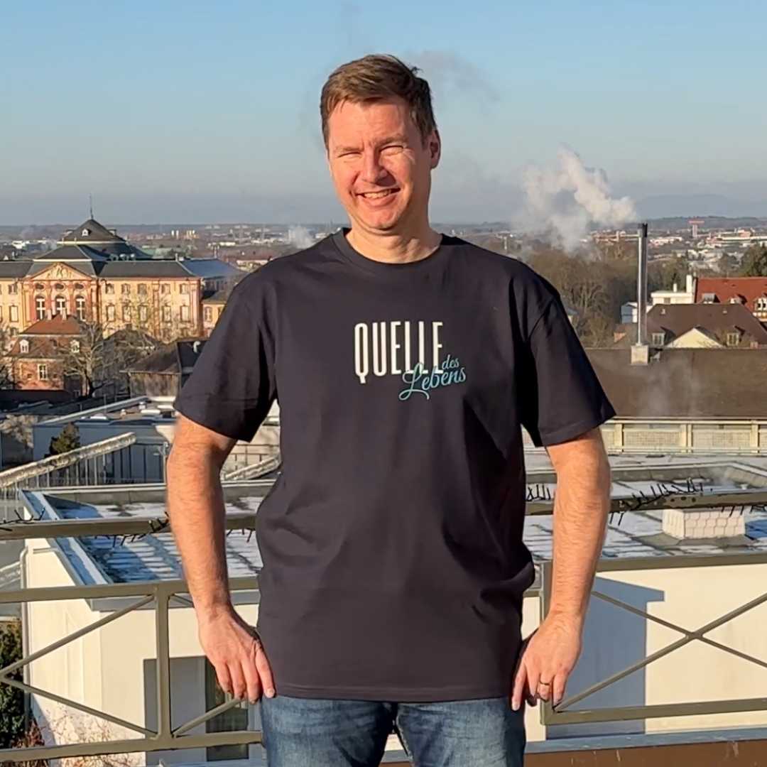 Ps 36,10 - Quelle des Lebens (2) - Oversize-Shirt - doppelseitiger Druck