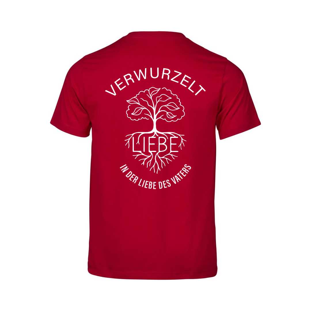 Eph 3,17-19 - Verwurzelt - Rückenprint - Organic Shirt