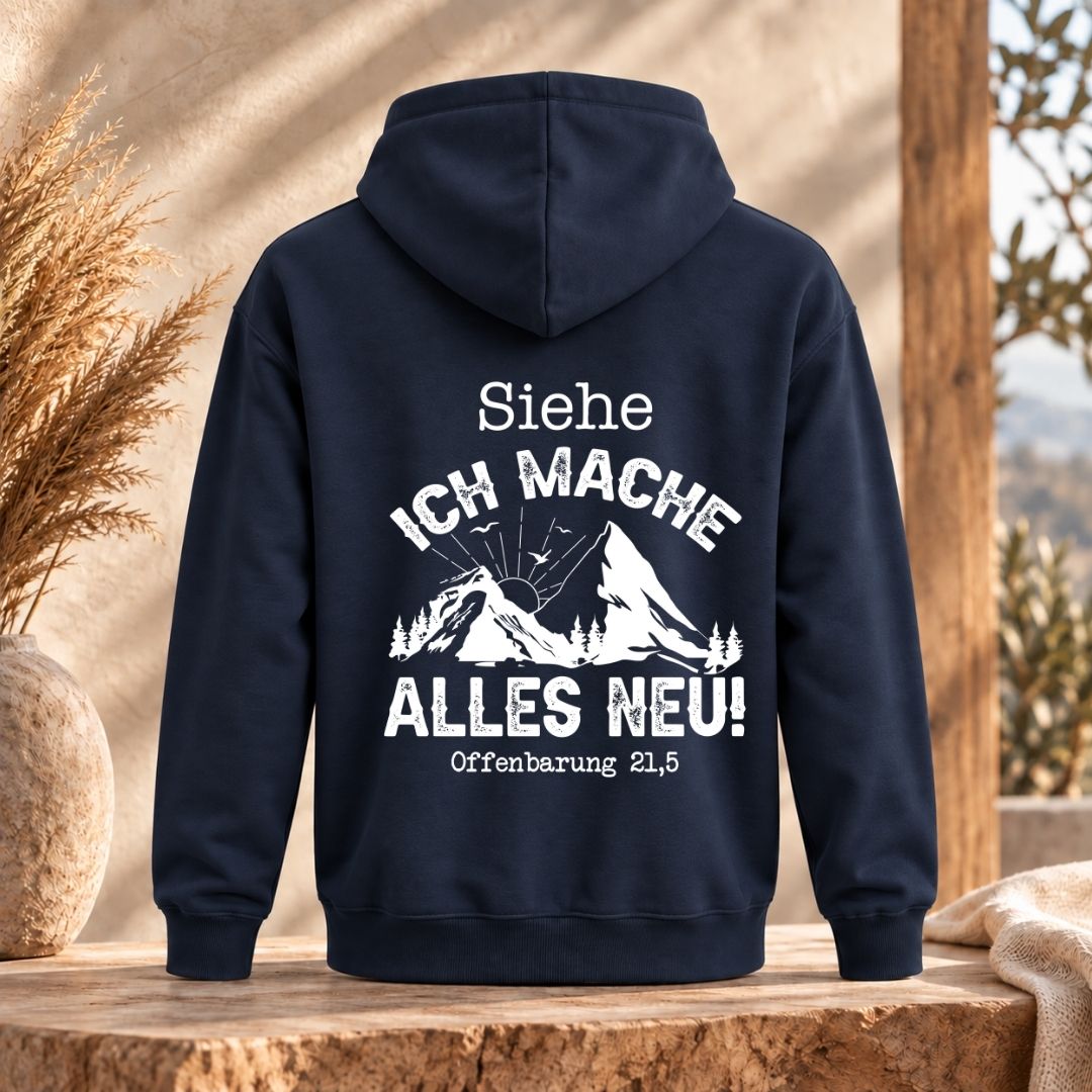 Offenbarung 21,5 - Alles Neu | Bio-Superflausch-Hoodie