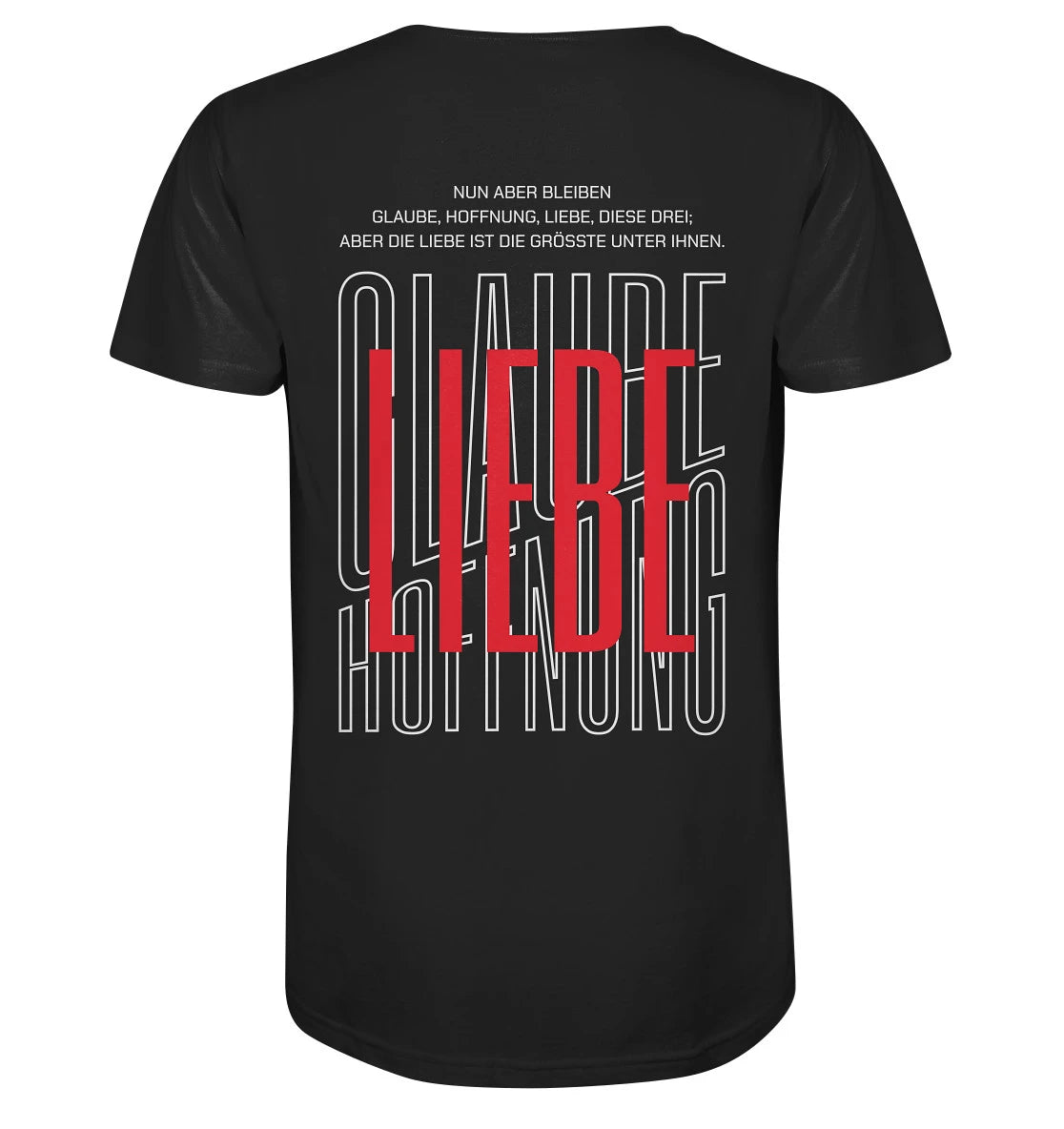 1.Kor 13,13 - Glaube, Hoffnung, Liebe - BP - Organic Shirt