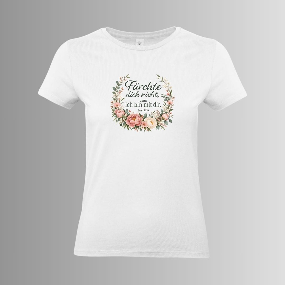 Jesaja 41,10 - Fürchte dich nicht - Floral | Ladies Premium Shirt