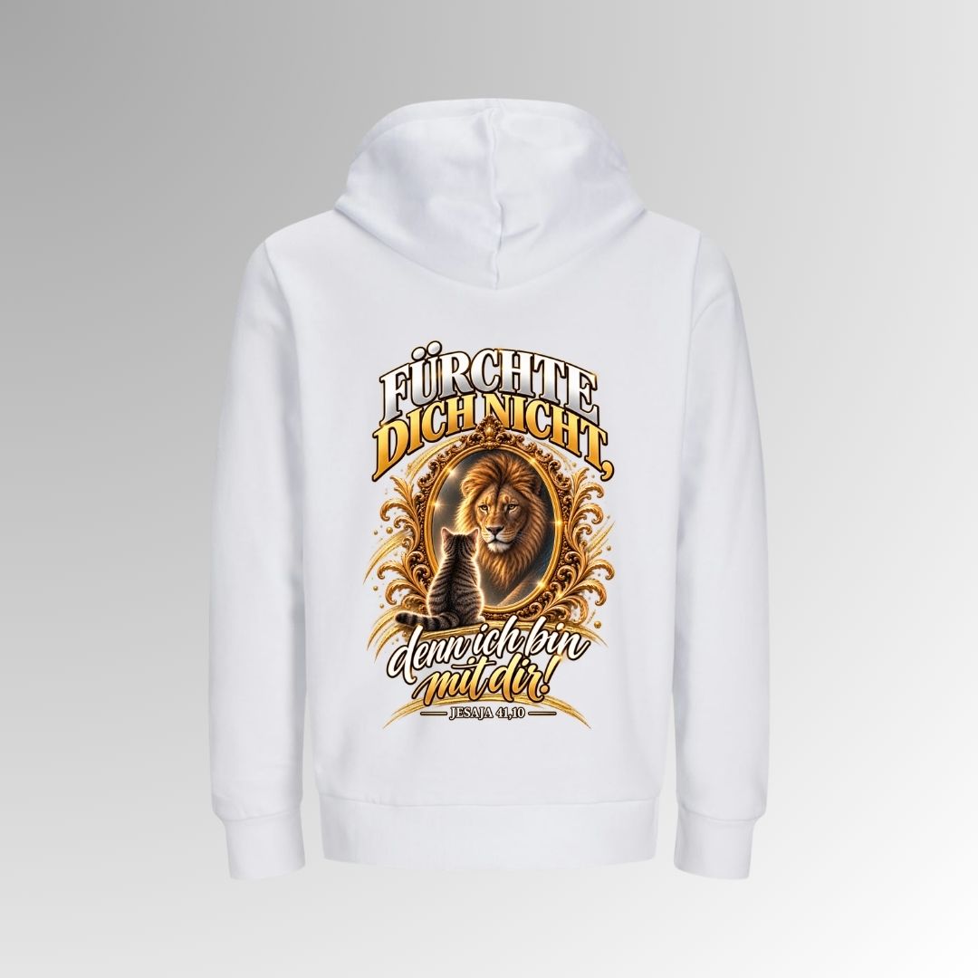Jesaja 41,10 - Fürchte dich nicht - Löwe | Bio-Superflausch-Hoodie