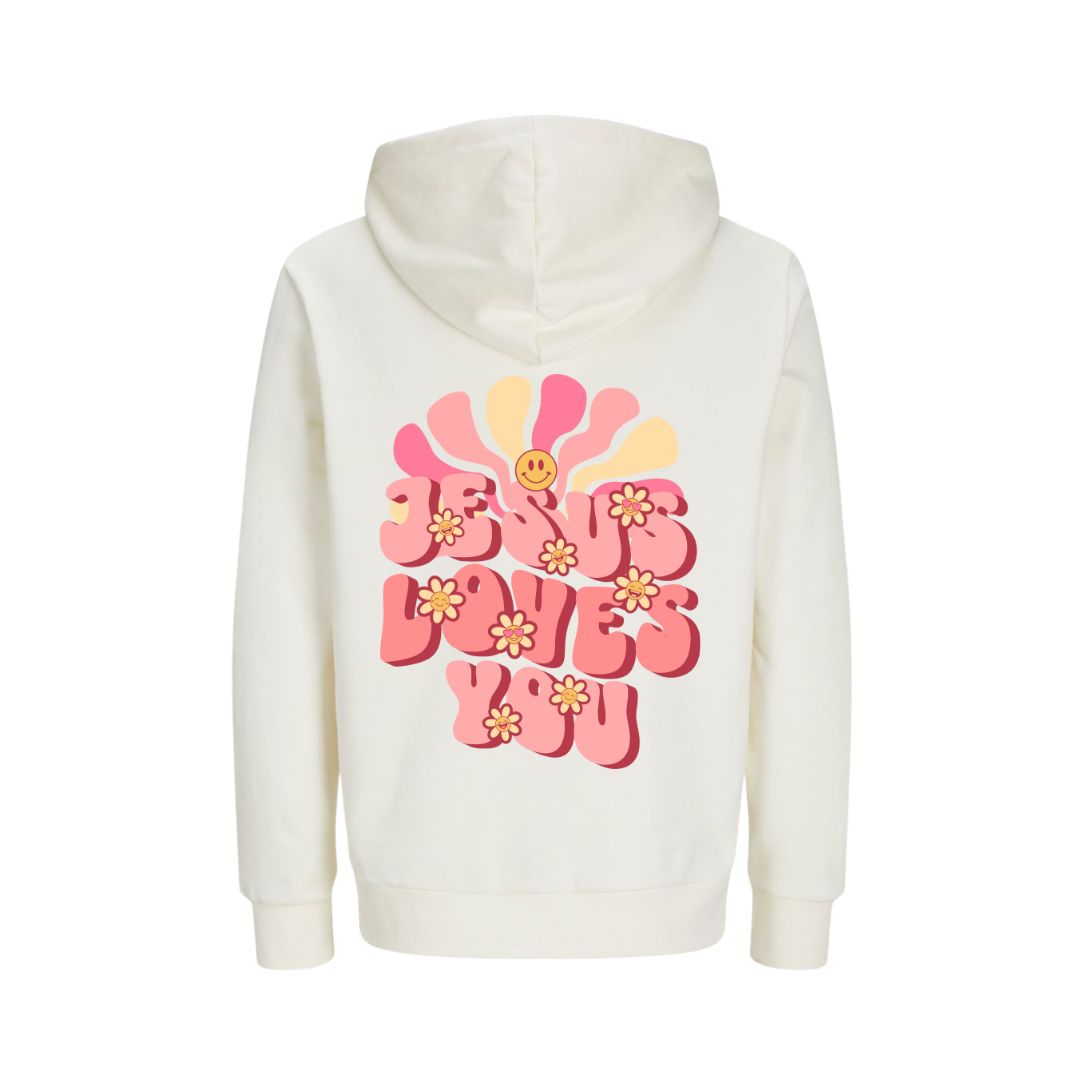 Joh 15,13 - Jesus loves you - V2 - BP - Bio-Superflausch-Hoodie