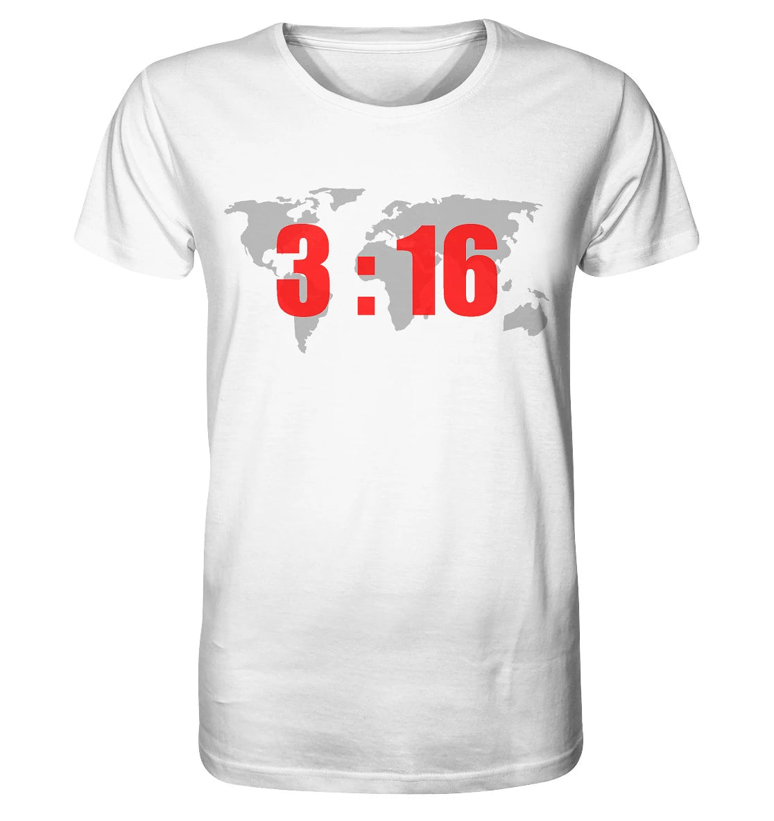 Joh 3,16 - World - FP - Organic Shirt