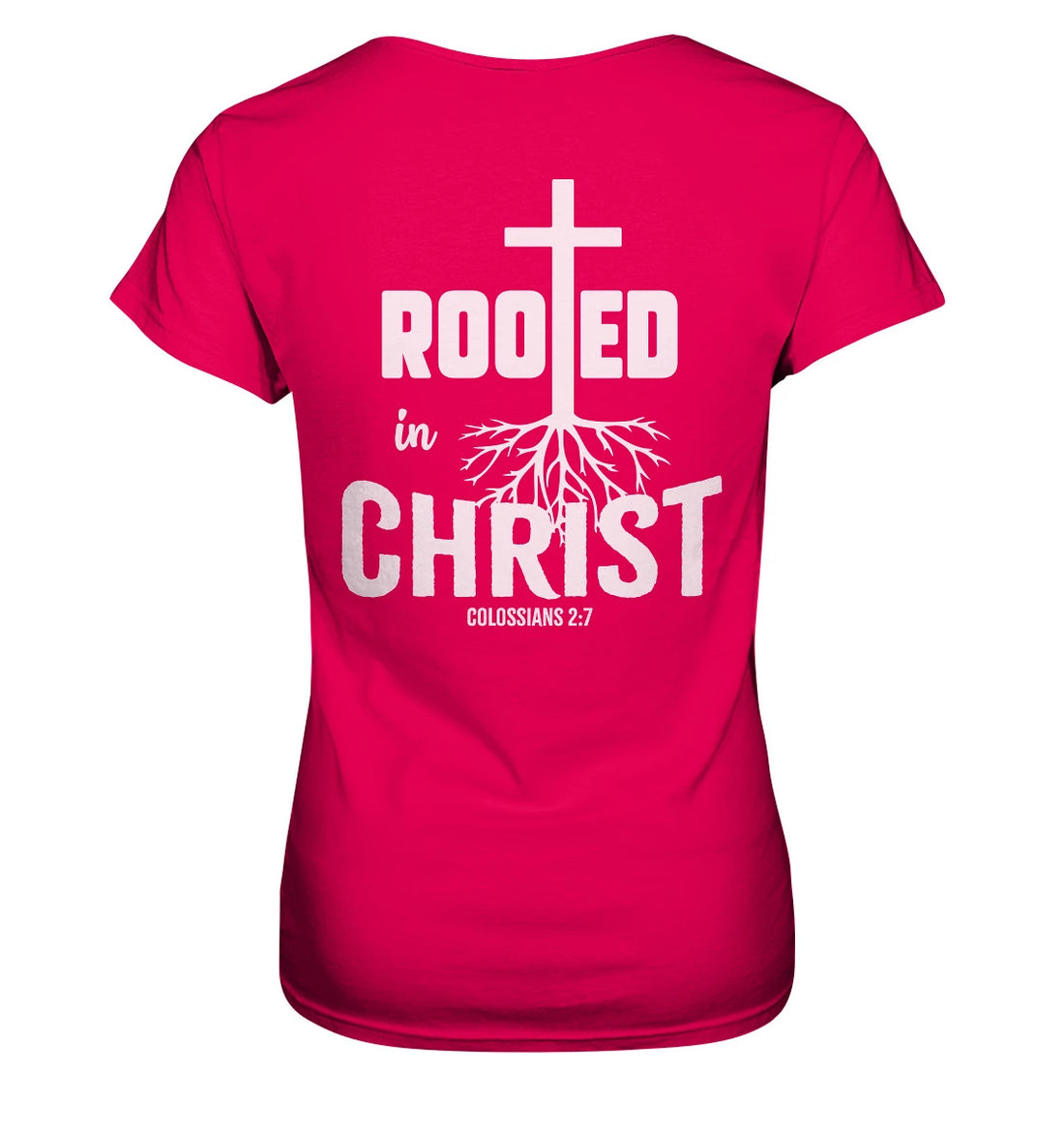 Kol 2,7 - Rooted in Christ - BP - Ladies Premium Shirt