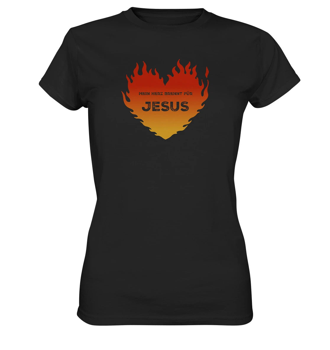 Lk 24,32 - Mein Herz brennt für JESUS - FP - Ladies Premium Shirt
