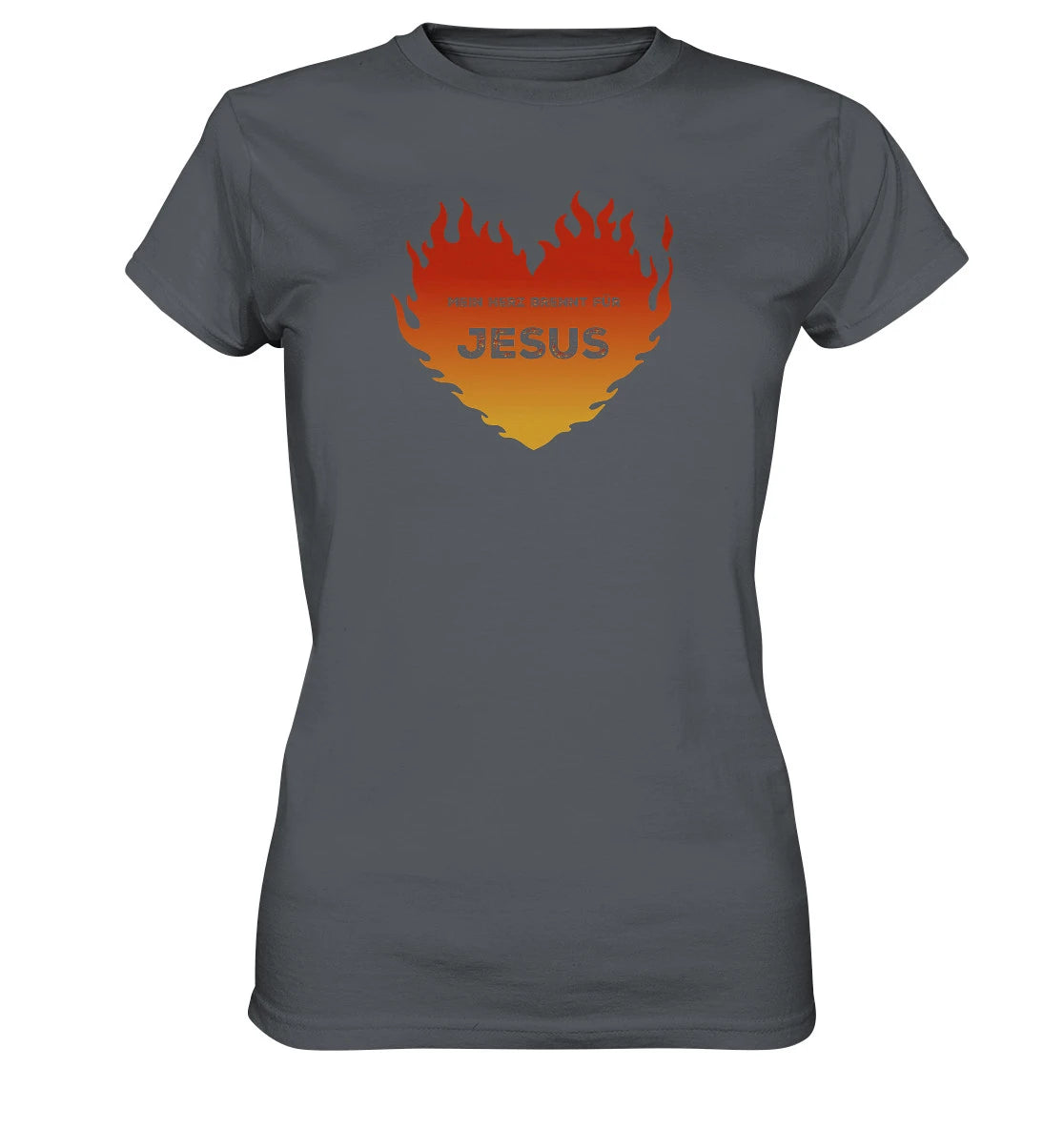 Lk 24,32 - Mein Herz brennt für JESUS - FP - Ladies Premium Shirt
