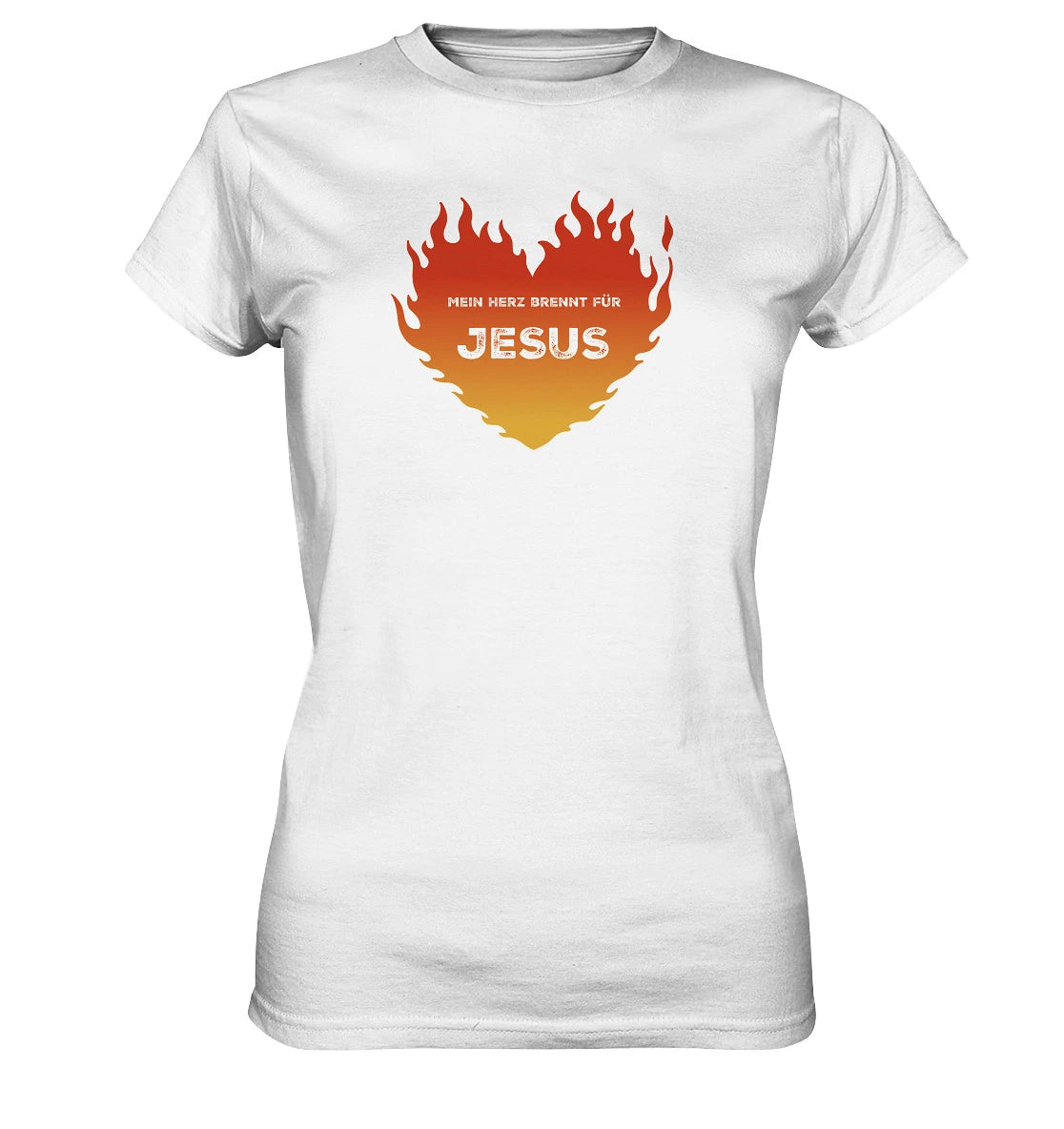 Lk 24,32 - Mein Herz brennt für JESUS - FP - Ladies Premium Shirt