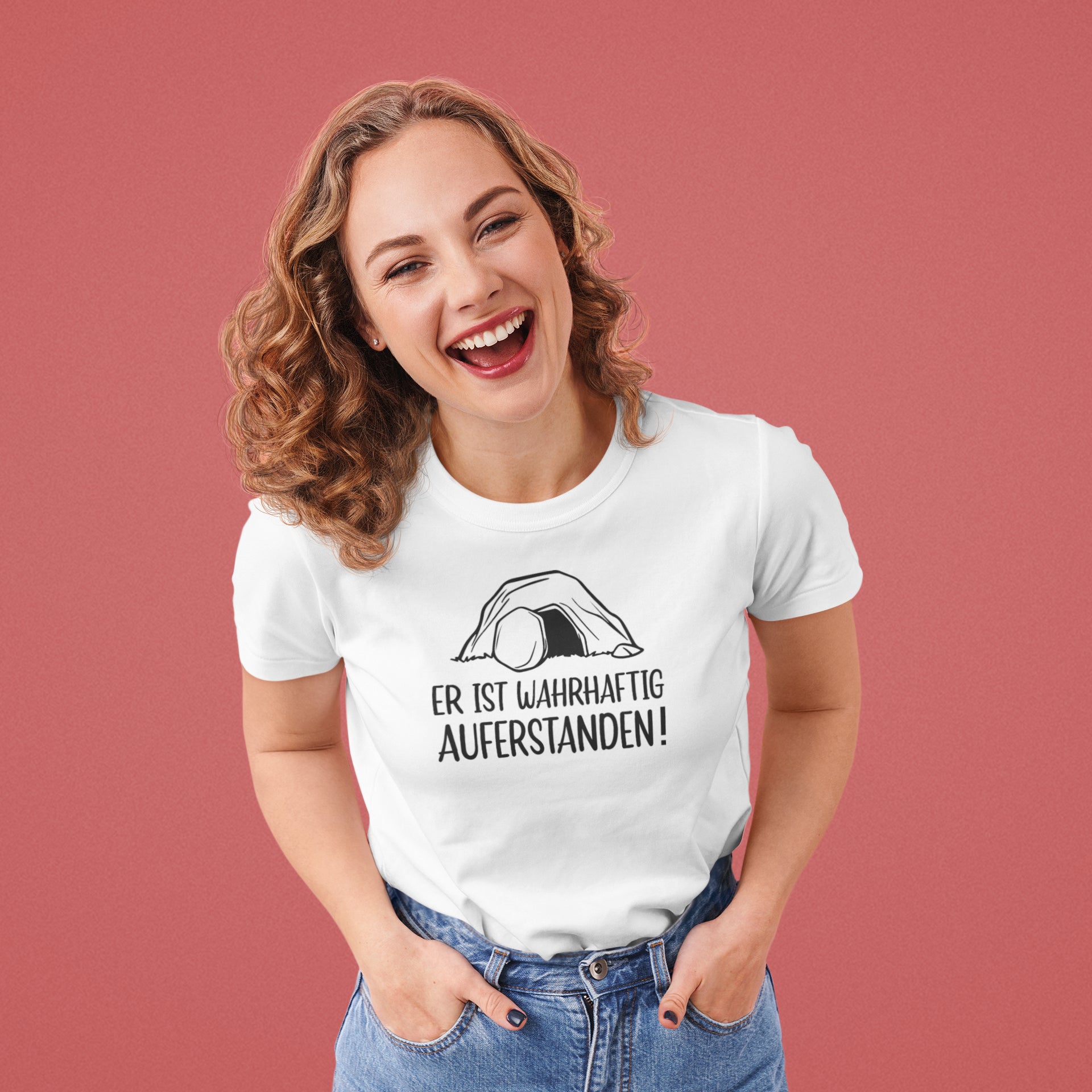 Lk 24,34 - Er ist wahrhaftig auferstanden! - Ladies Premium Shirt
