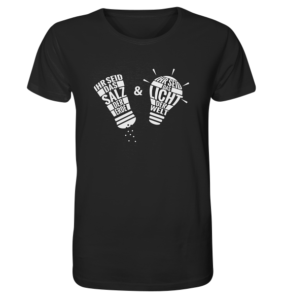 Mt 5,13+14 - Salz & Licht - FP - Organic Shirt
