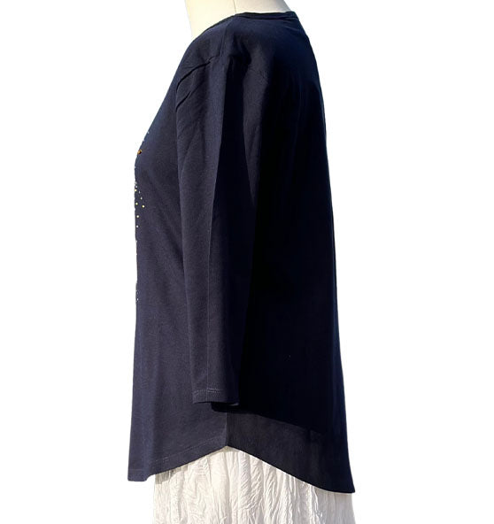 Hebr 11,1 - Faith - Strass - 3/4 Arm-Shirt