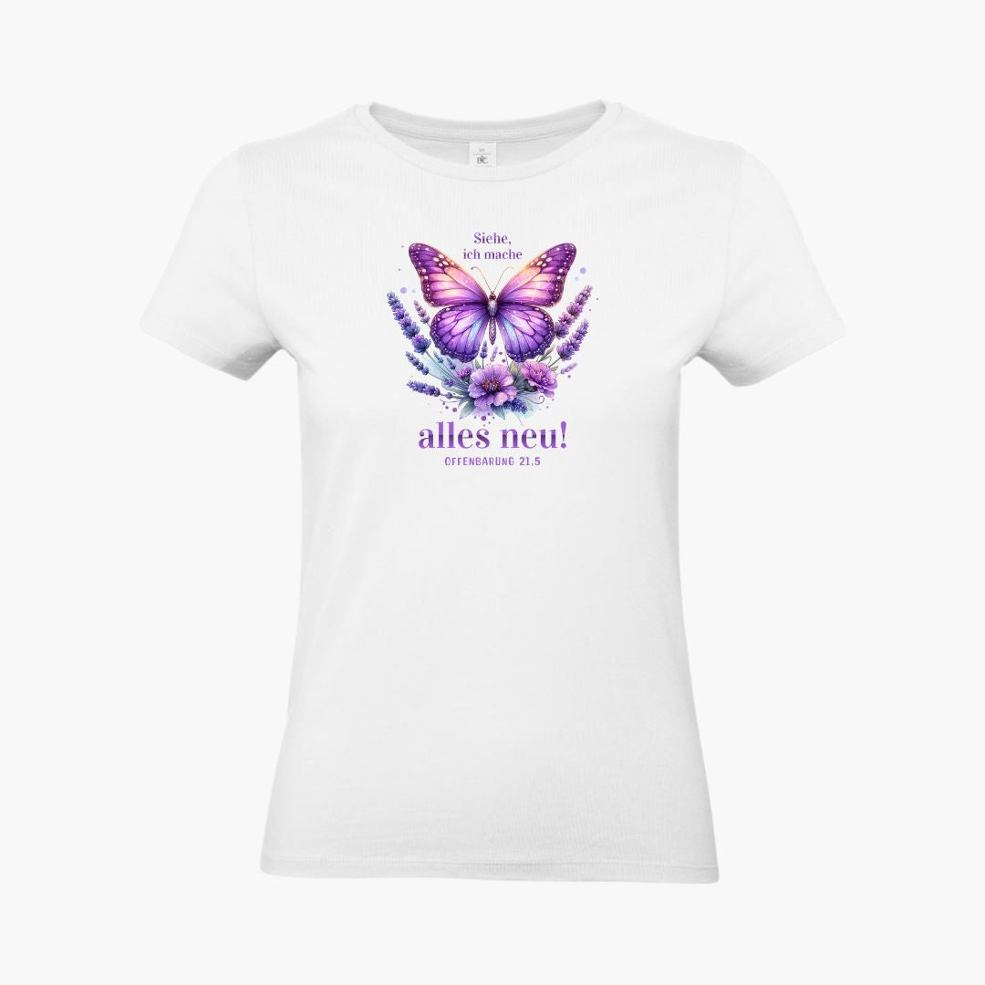 Offenbarung 21,5 - Alles Neu - Schmetterling | Ladies Premium Shirt