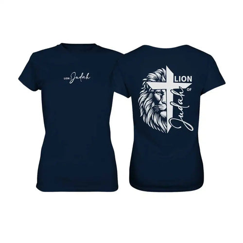 Offb 5,5 - Lion of Judah - Cross - FBP - Ladies Premium Shirt