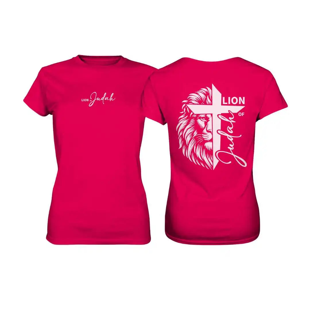 Offb 5,5 - Lion of Judah - Cross - FBP - Ladies Premium Shirt