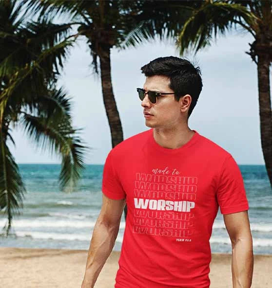 Ps 95,6 - made to WORSHIP - FP - Organic Shirt