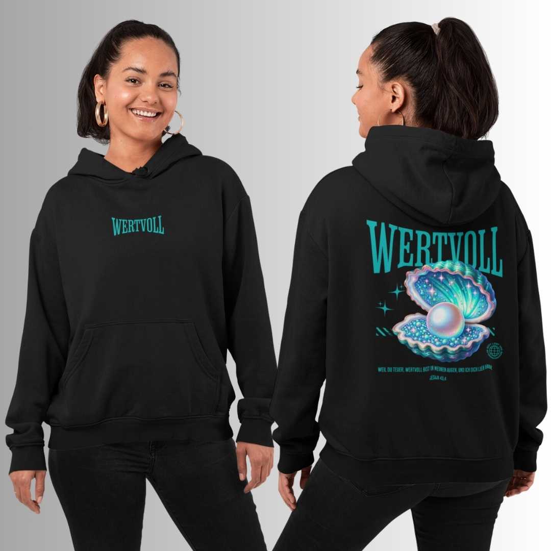 Jes 43,4 - WERTVOLL - FBP - Bio-Superflausch-Hoodie