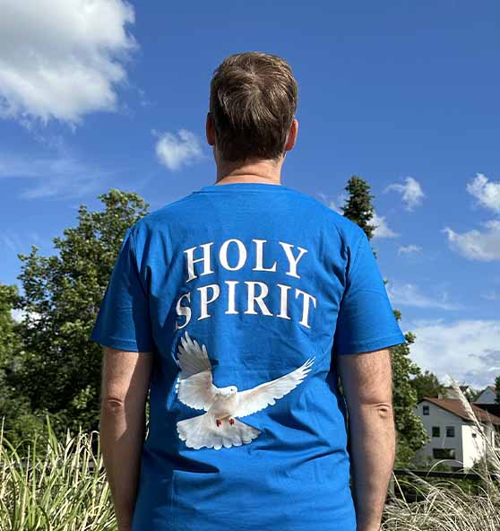 Lk 3,22 - Holy Spirit - Taube - Organic Shirt