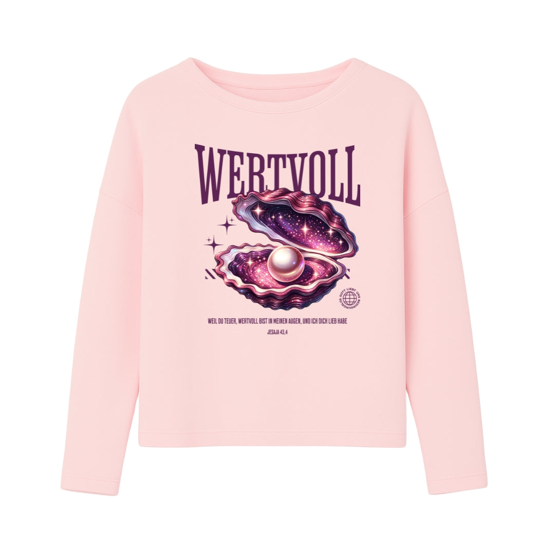 Jes 43,4 - WERTVOLL - FP - Ladies Oversize Sweatshirt