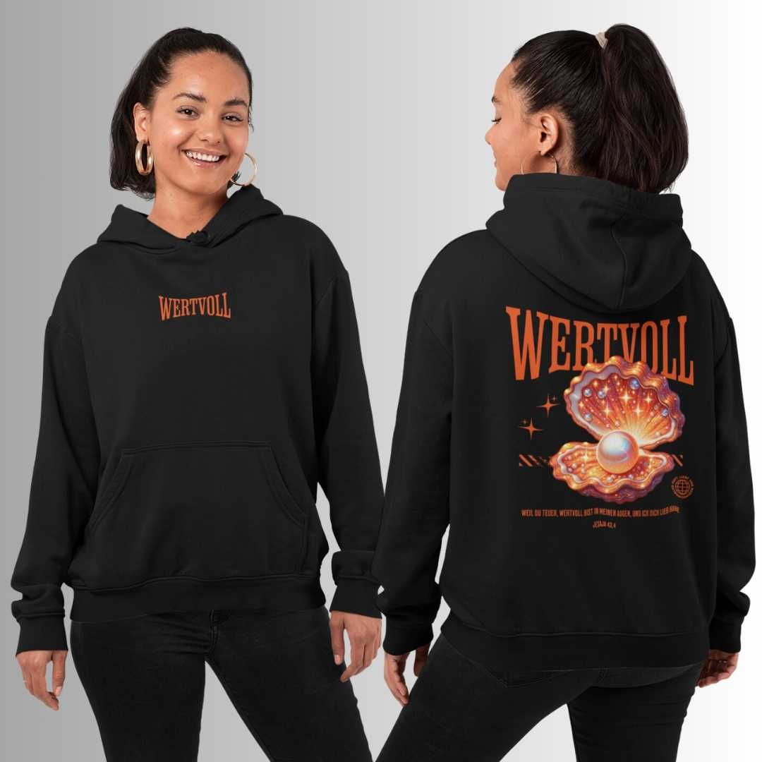 Jes 43,4 - WERTVOLL - FBP - Bio-Superflausch-Hoodie