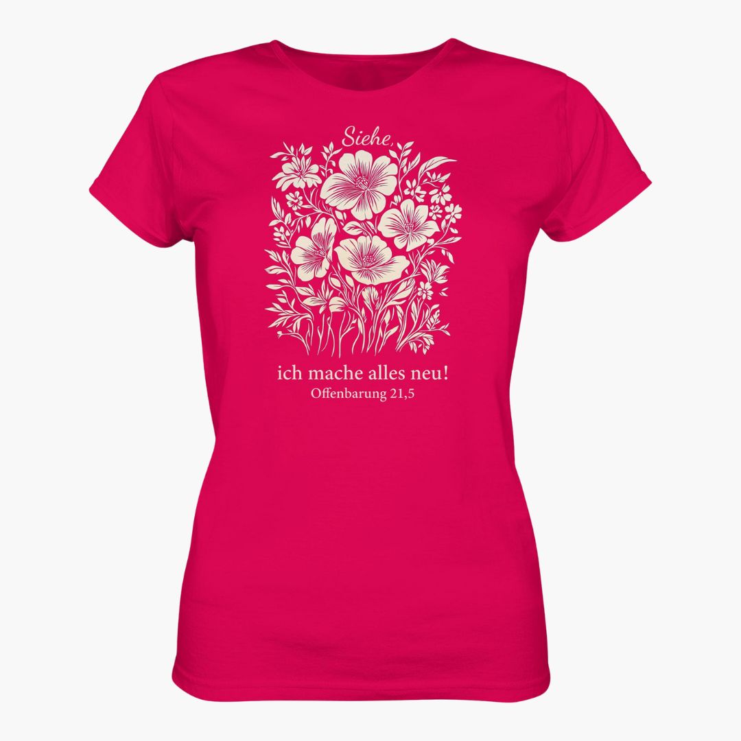 Offb 21,5 - Alles neu - floral - FP - Ladies Premium Shirt