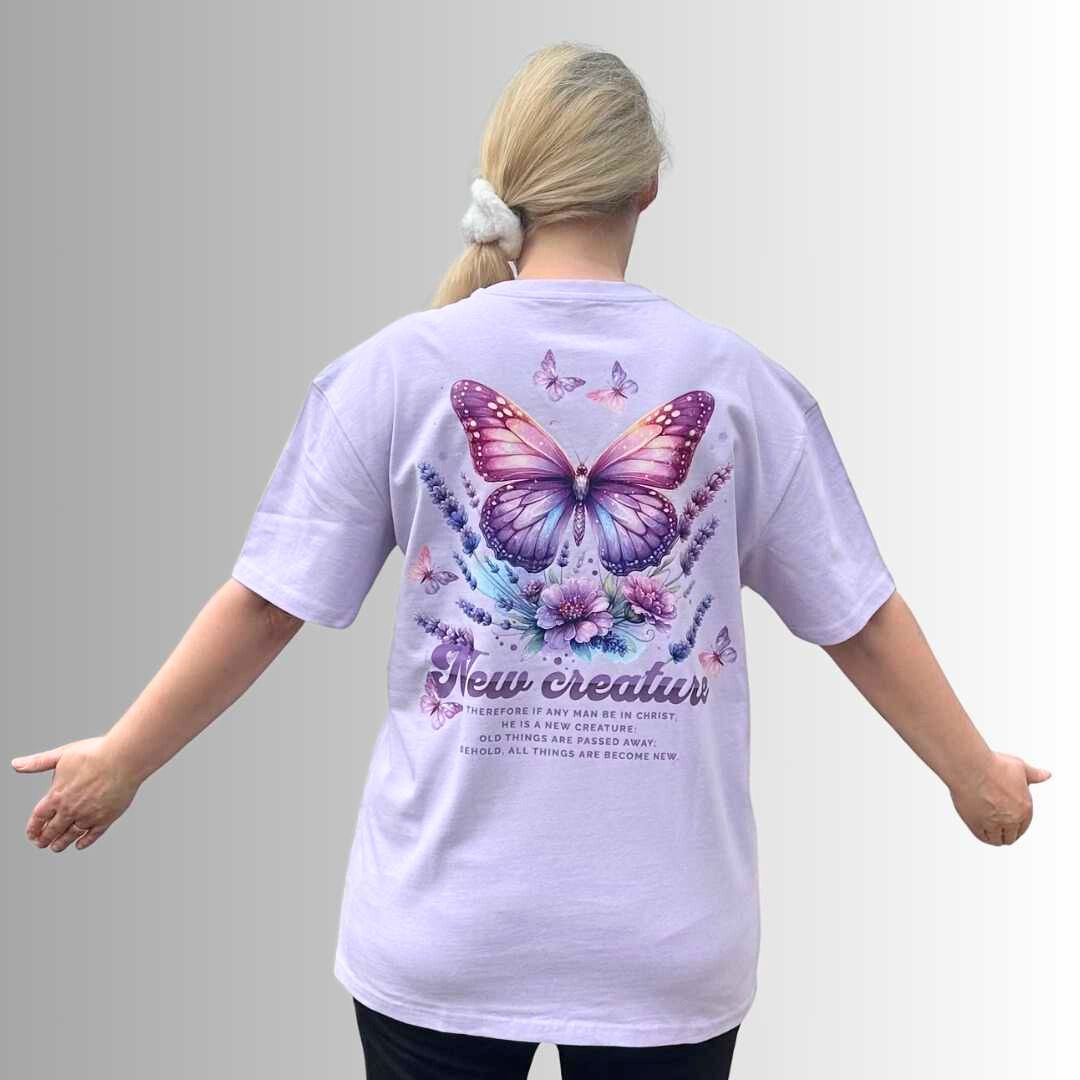 2.Kor 5,17 - New Creature - Oversize-Shirt - Rückenprint