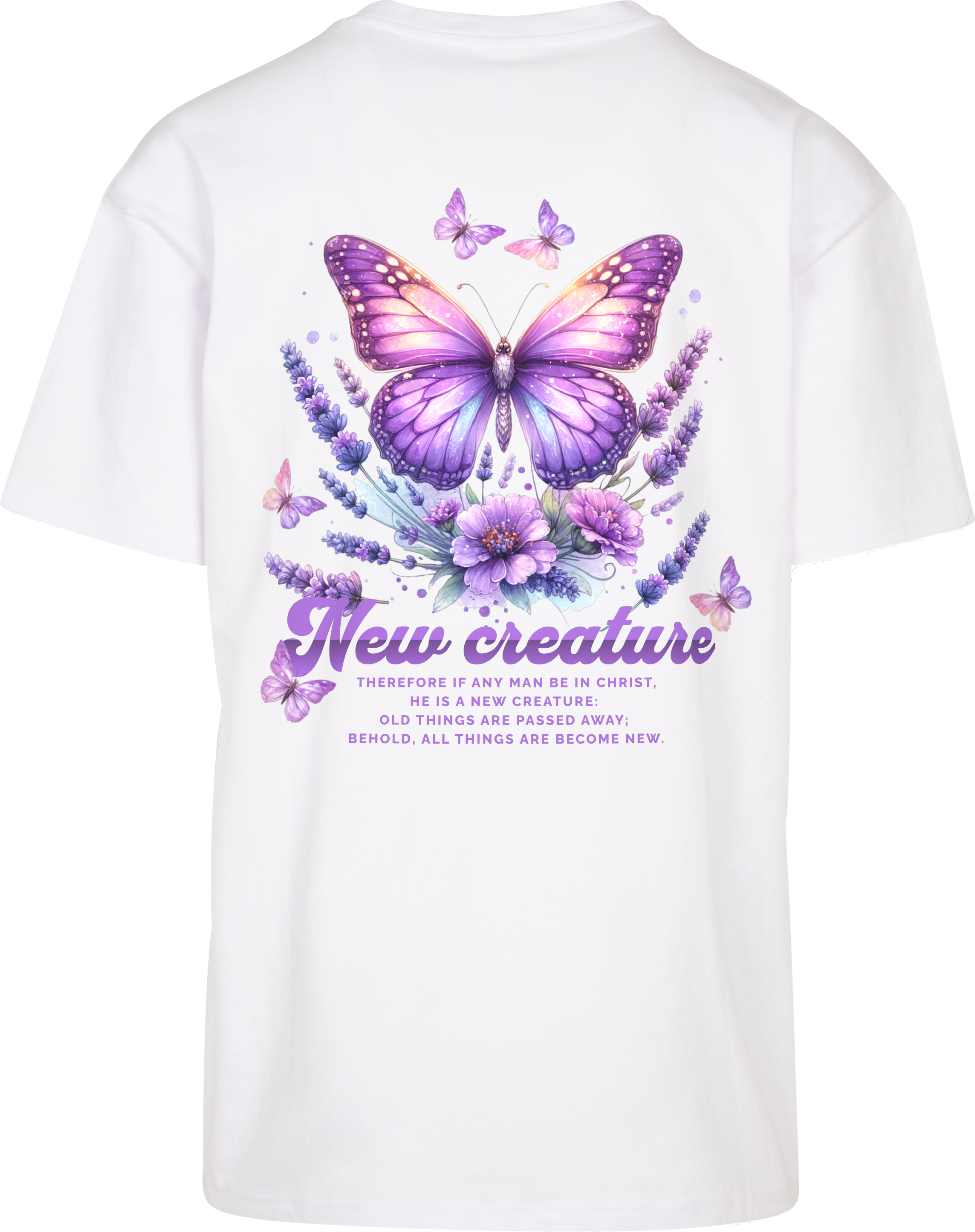 2.Kor 5,17 - New Creature - Oversize-Shirt - Rückenprint