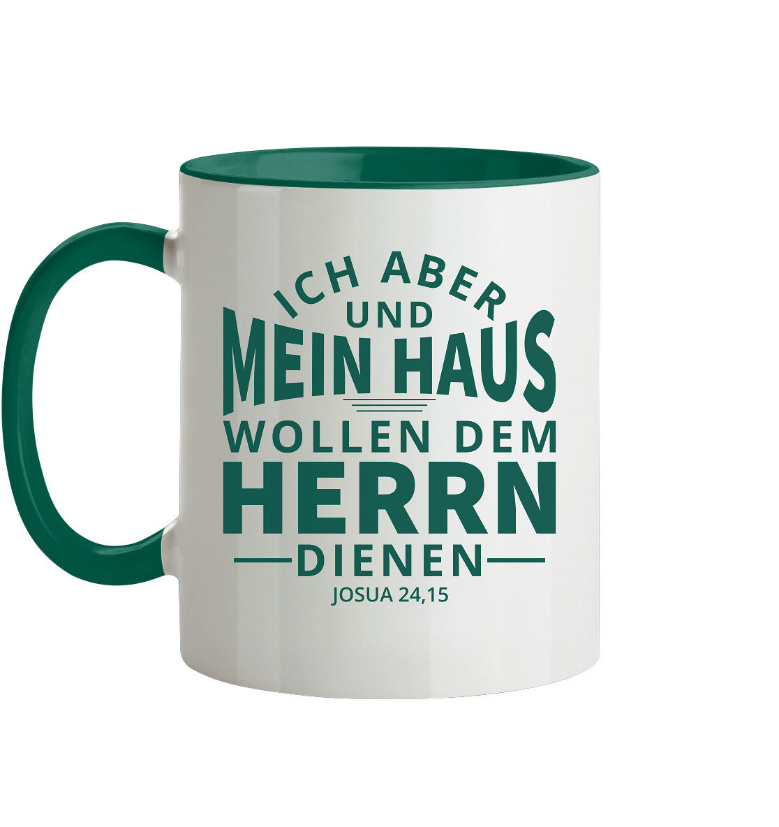 Jos 24,15 - Mein Haus (2) - Tasse zweifarbig