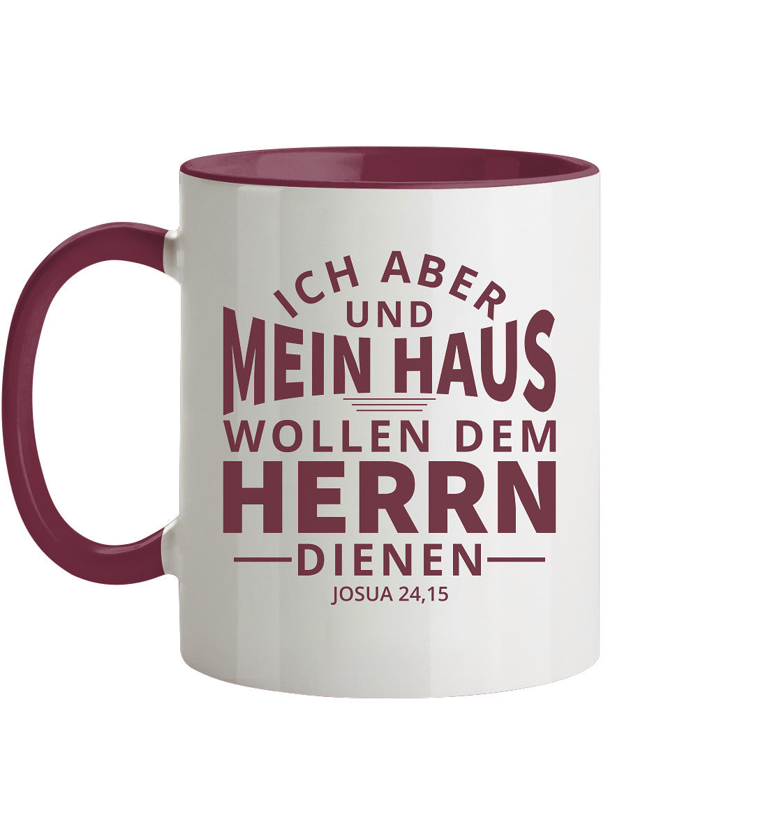Jos 24,15 - Mein Haus (2) - Tasse zweifarbig