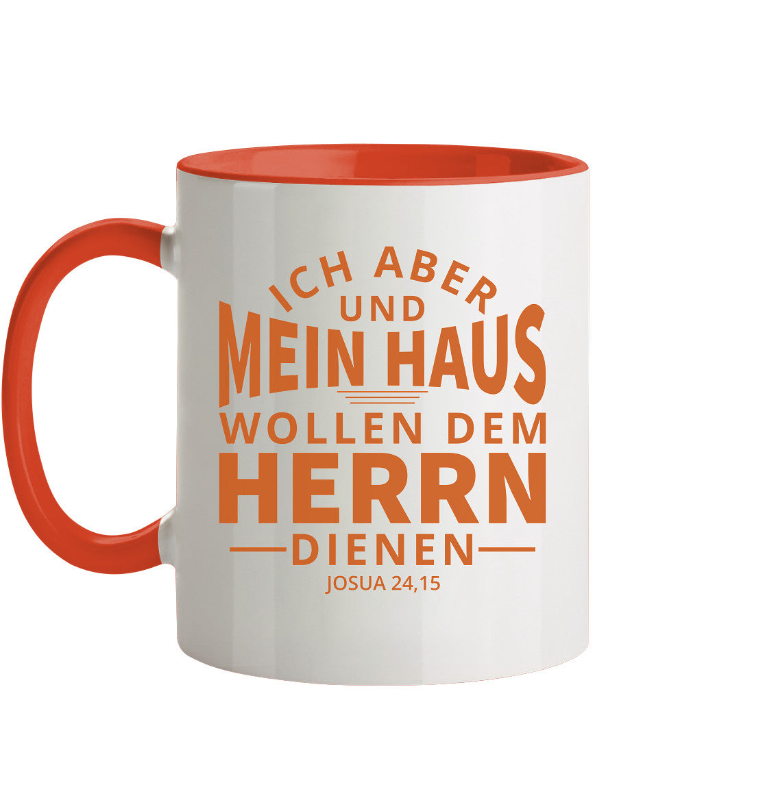 Jos 24,15 - Mein Haus (2) - Tasse zweifarbig