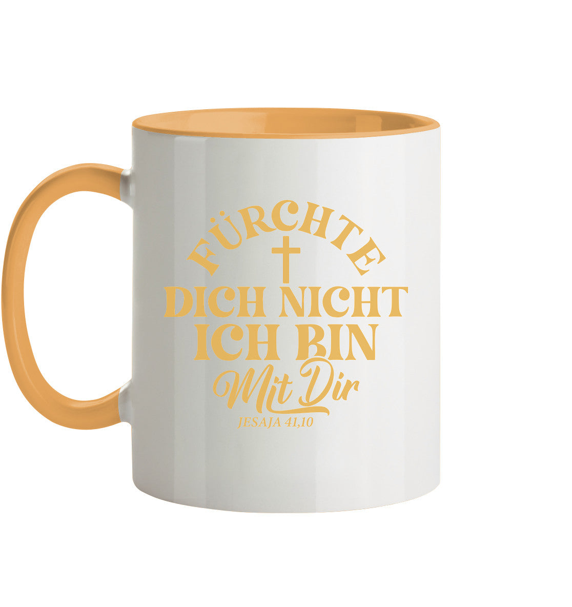 Jes 41,10 - Fürchte dich nicht - Tasse zweifarbig