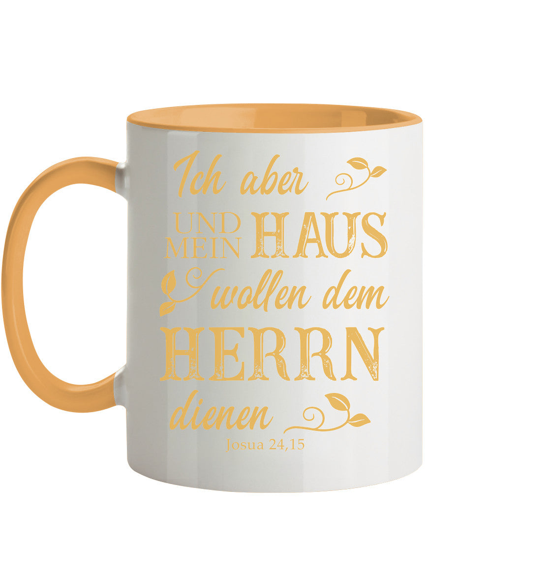 Jos 24,15 - Mein Haus - Tasse zweifarbig
