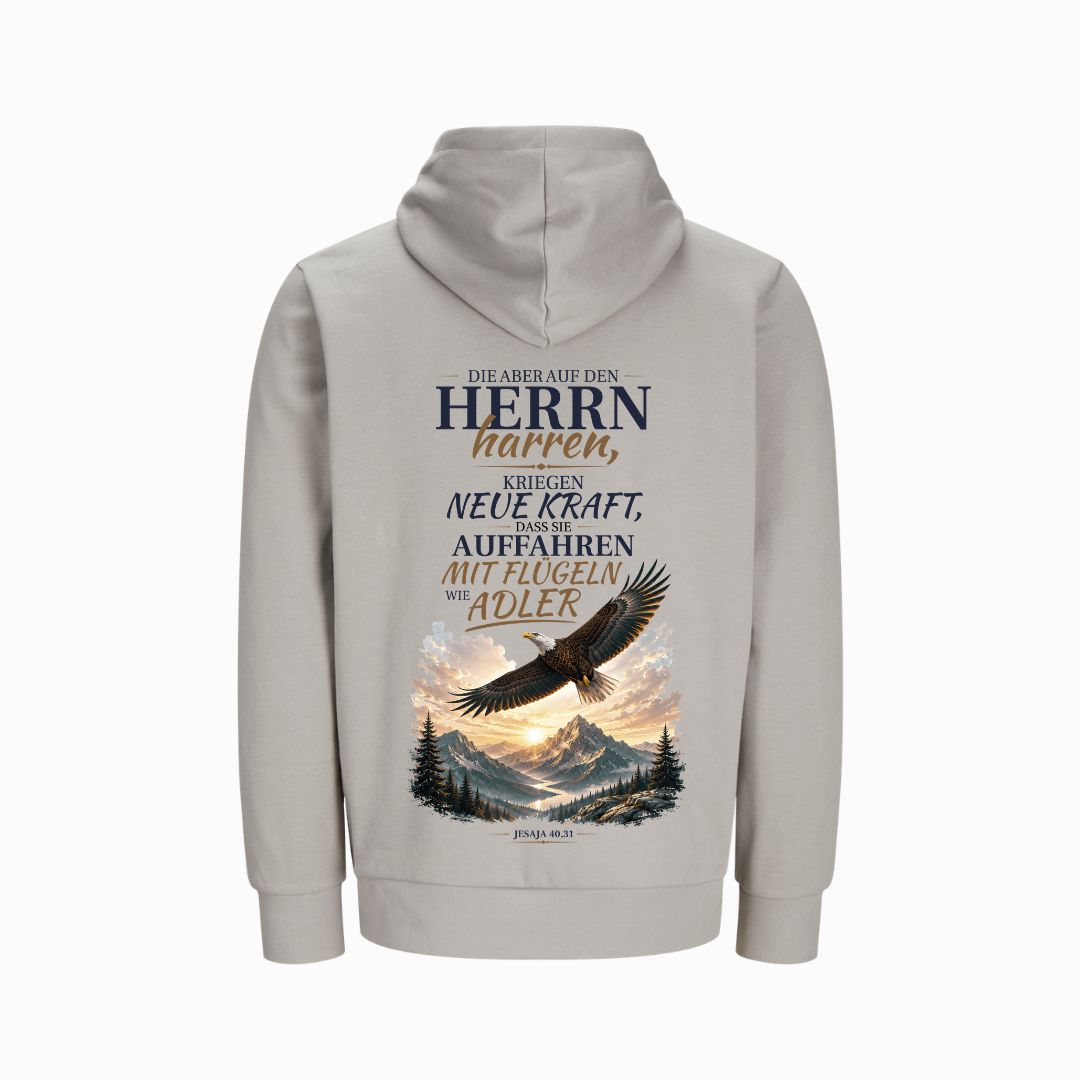 Jesaja 40,31 – Adler | Bio Hoodie