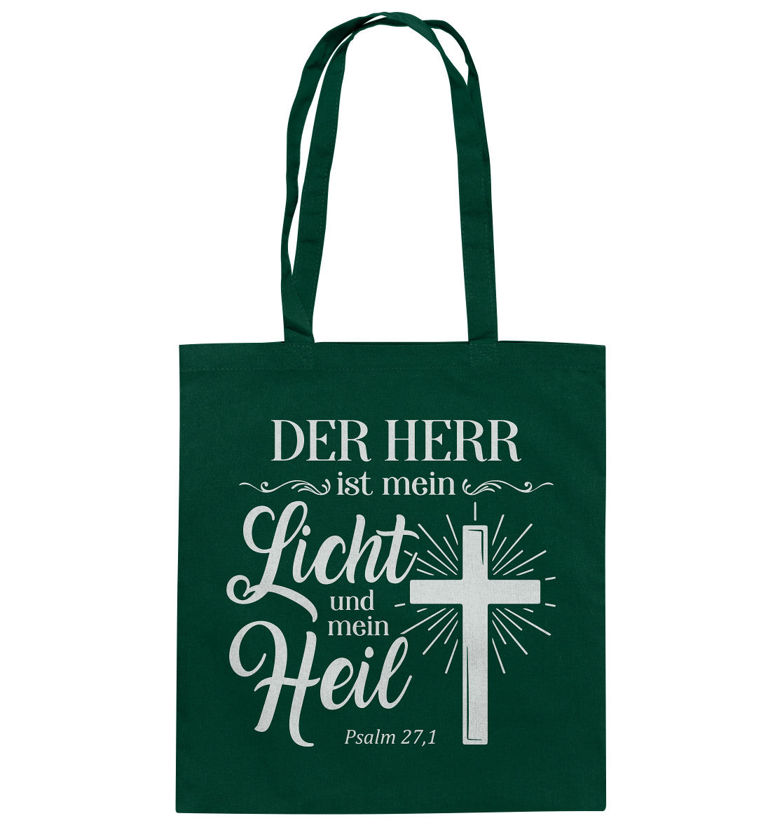 Ps 27,1 - Der HERR ist mein Licht & mein Heil (2) - Baumwolltasche