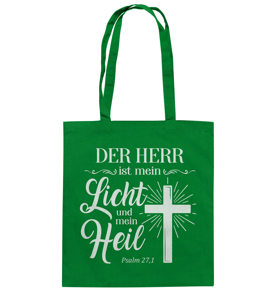 Ps 27,1 - Der HERR ist mein Licht & mein Heil (2) - Baumwolltasche