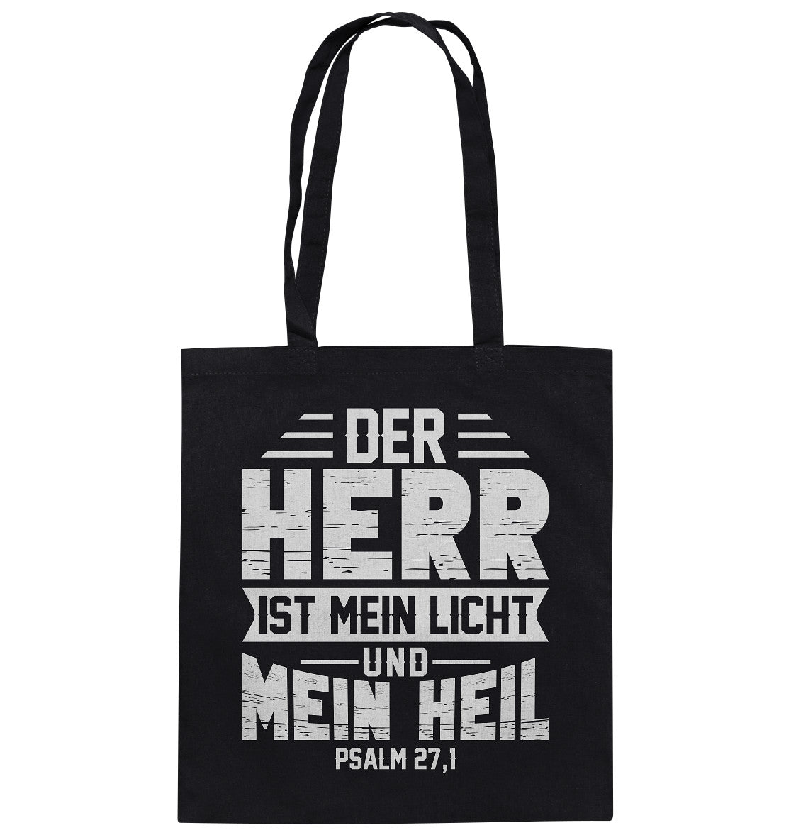 Ps 27,1 - Der Herr ist mein Licht und mein Heil (1) - Baumwolltasche