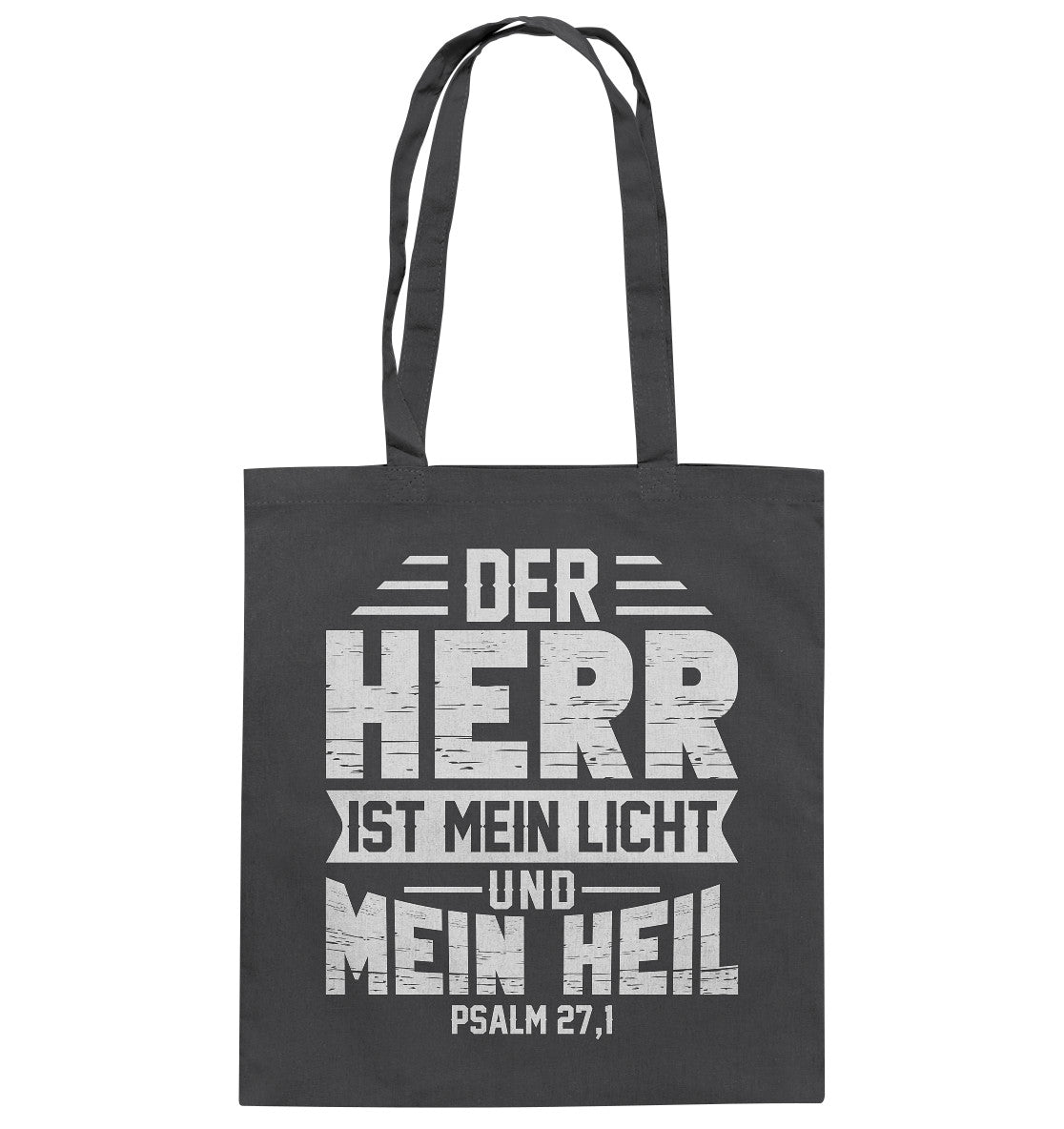 Ps 27,1 - Der Herr ist mein Licht und mein Heil (1) - Baumwolltasche