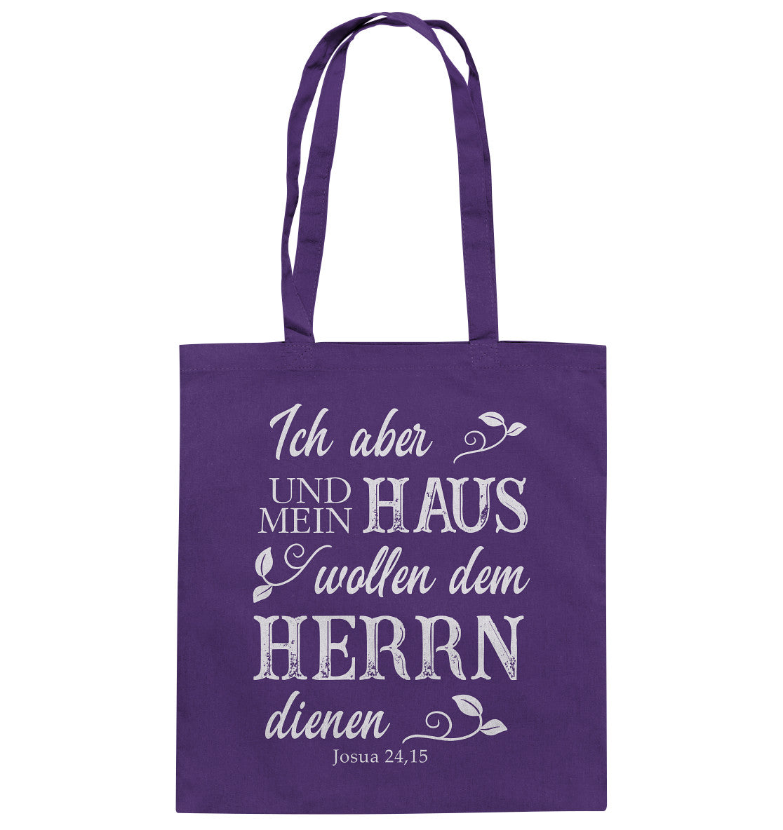 Jos 24,15 - Mein Haus - Baumwolltasche