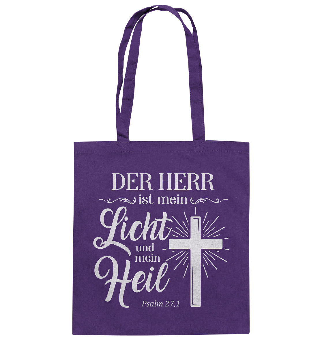 Ps 27,1 - Der HERR ist mein Licht & mein Heil (2) - Baumwolltasche