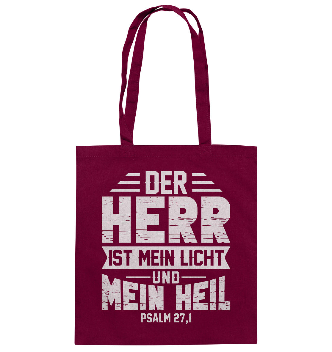 Ps 27,1 - Der Herr ist mein Licht und mein Heil (1) - Baumwolltasche