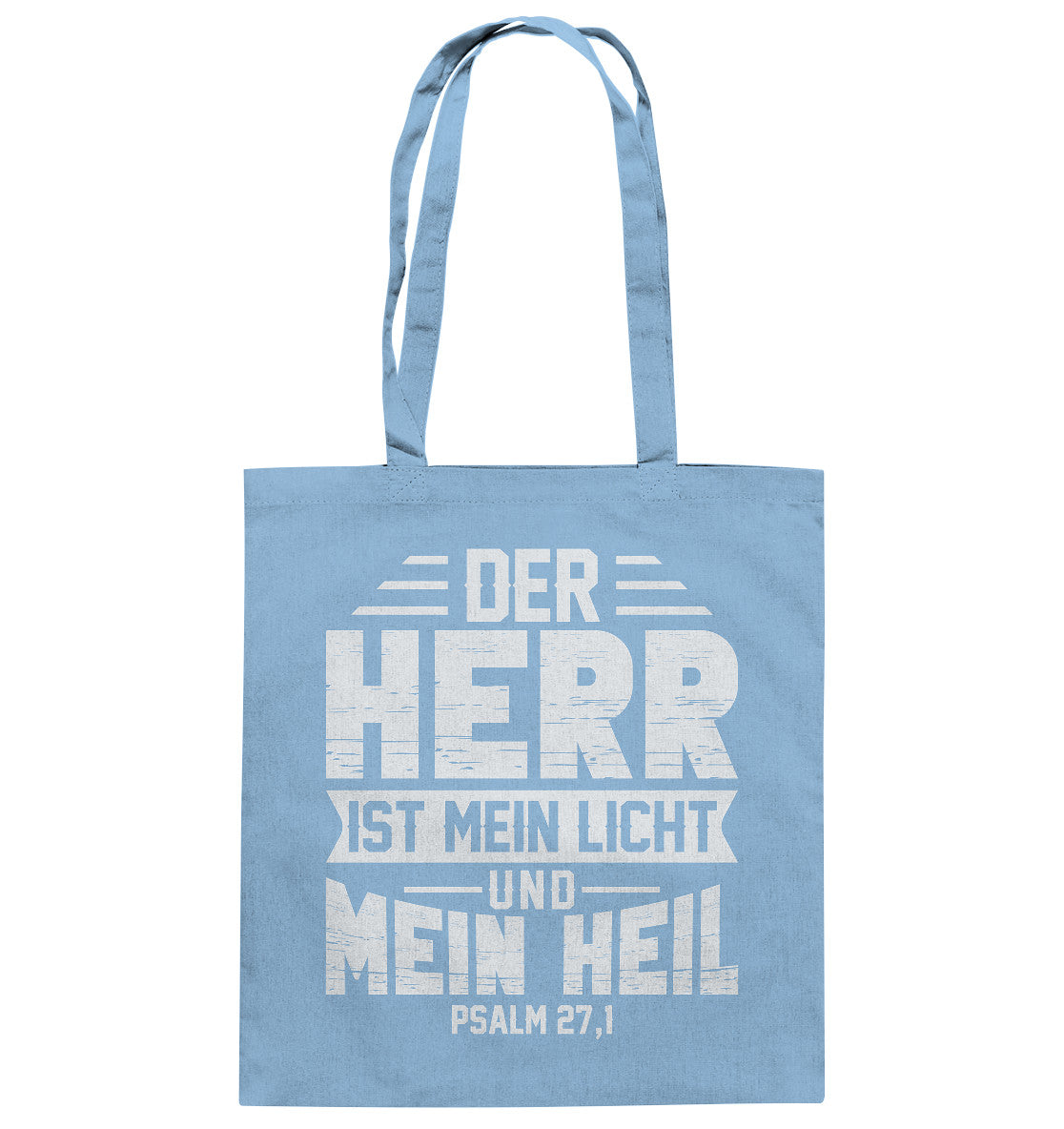Ps 27,1 - Der Herr ist mein Licht und mein Heil (1) - Baumwolltasche