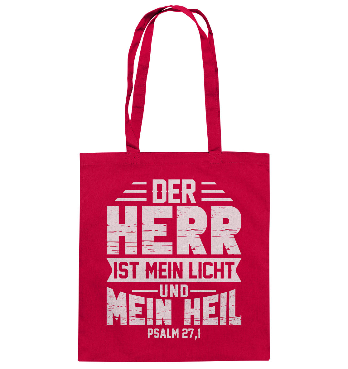 Ps 27,1 - Der Herr ist mein Licht und mein Heil (1) - Baumwolltasche