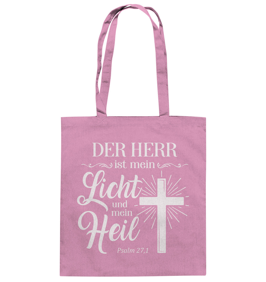 Ps 27,1 - Der HERR ist mein Licht & mein Heil (2) - Baumwolltasche