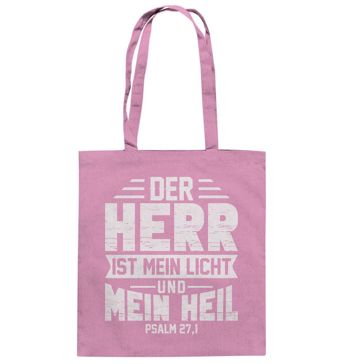 Ps 27,1 - Der Herr ist mein Licht und mein Heil (1) - Baumwolltasche