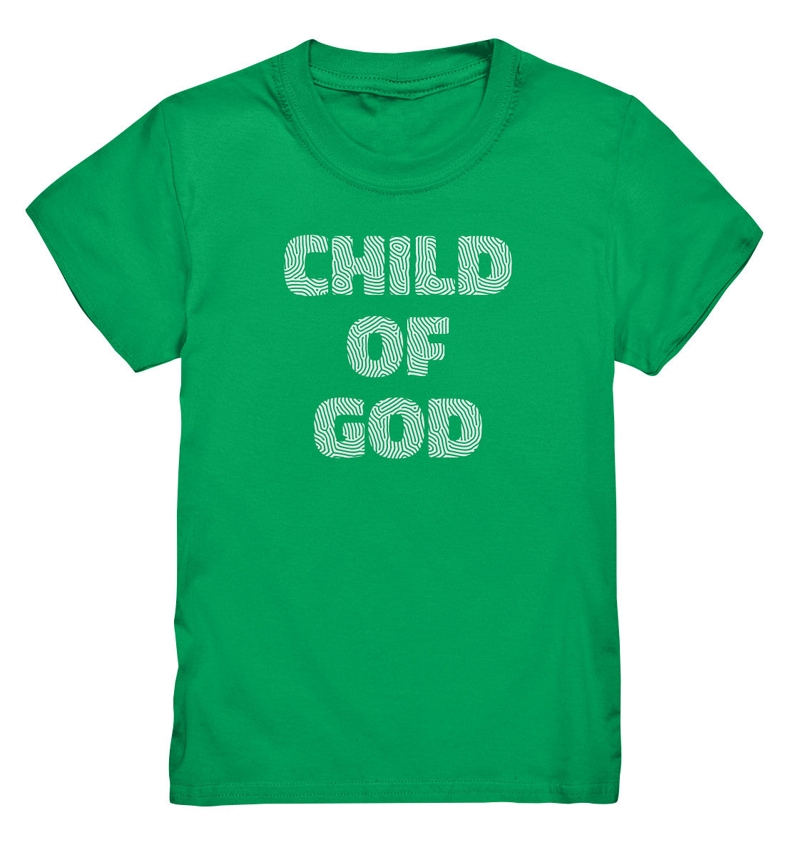 Joh 1,12 / Gal 3,26 - Child of God - Fingerprint Weiß - Kids Premium Shirt