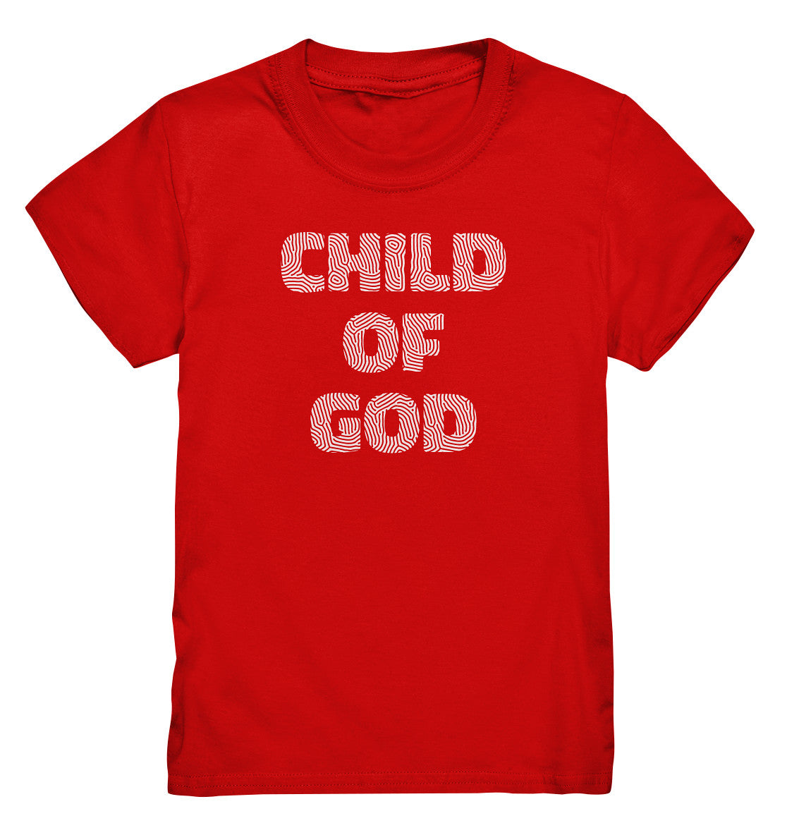 Joh 1,12 / Gal 3,26 - Child of God - Fingerprint Weiß - Kids Premium Shirt