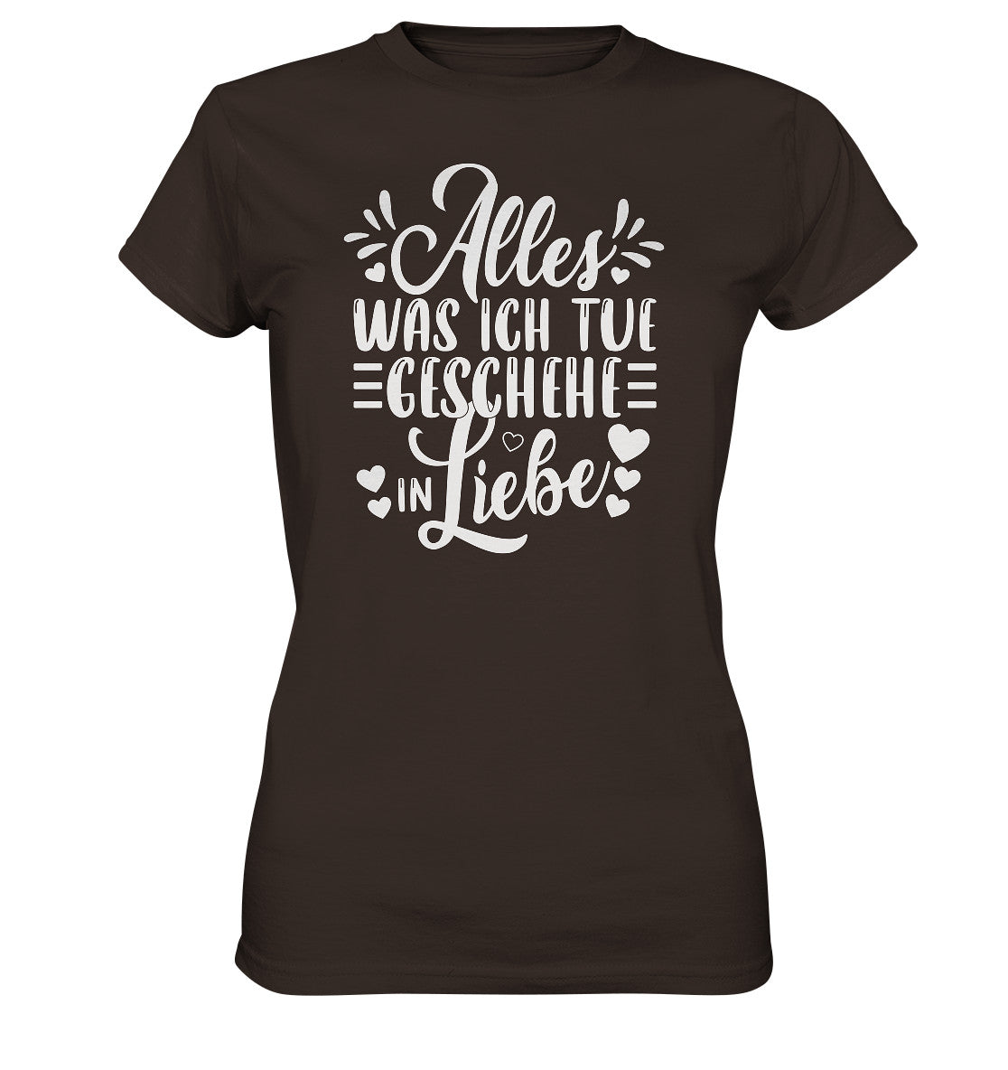 1.Kor 16,14 - Siebdruck - Ladies Shirt
